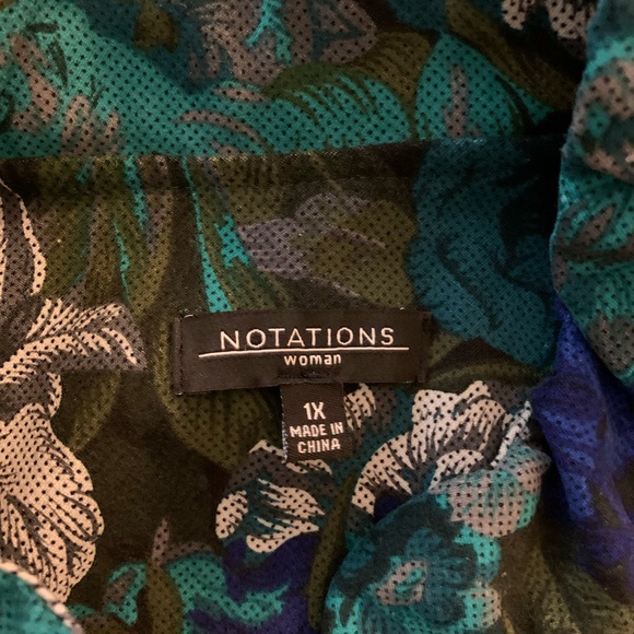 Donated Notations Women 1X lightweight jacket EUC - Picture 3 of 6